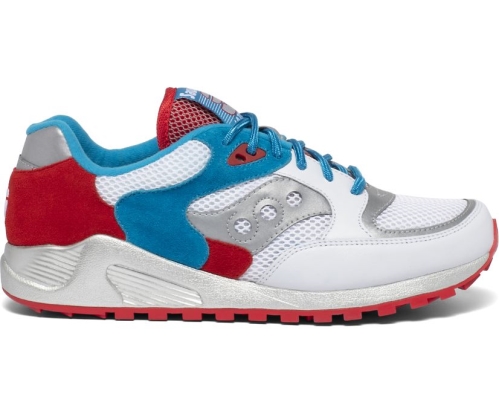 Tenis Saucony Kieran Jazz 4000 Unisexo Zapatos Originales Rojas / Blancas / Azules México MX-724-IP